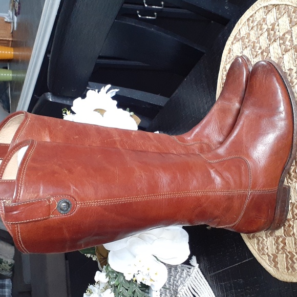 FRYE TALL BOOTS LEATHER - Picture 1 of 12